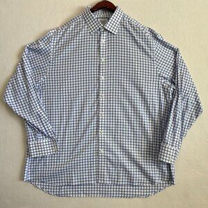 Charles Tyrwhitt Dress Shirt Mens XXXL White Button Down Classic Fit 100% Cotton